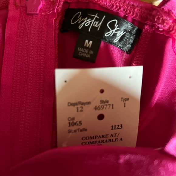 Crystal Sky Bustier Style Cropped Tank Top S NWT - Picture 7 of 8